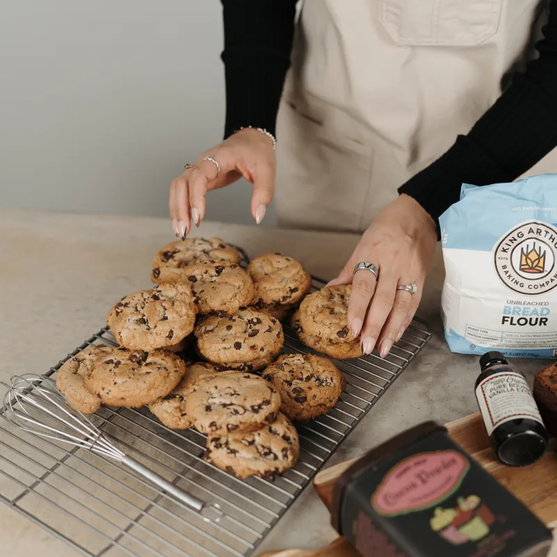 Enjoying homemade treats